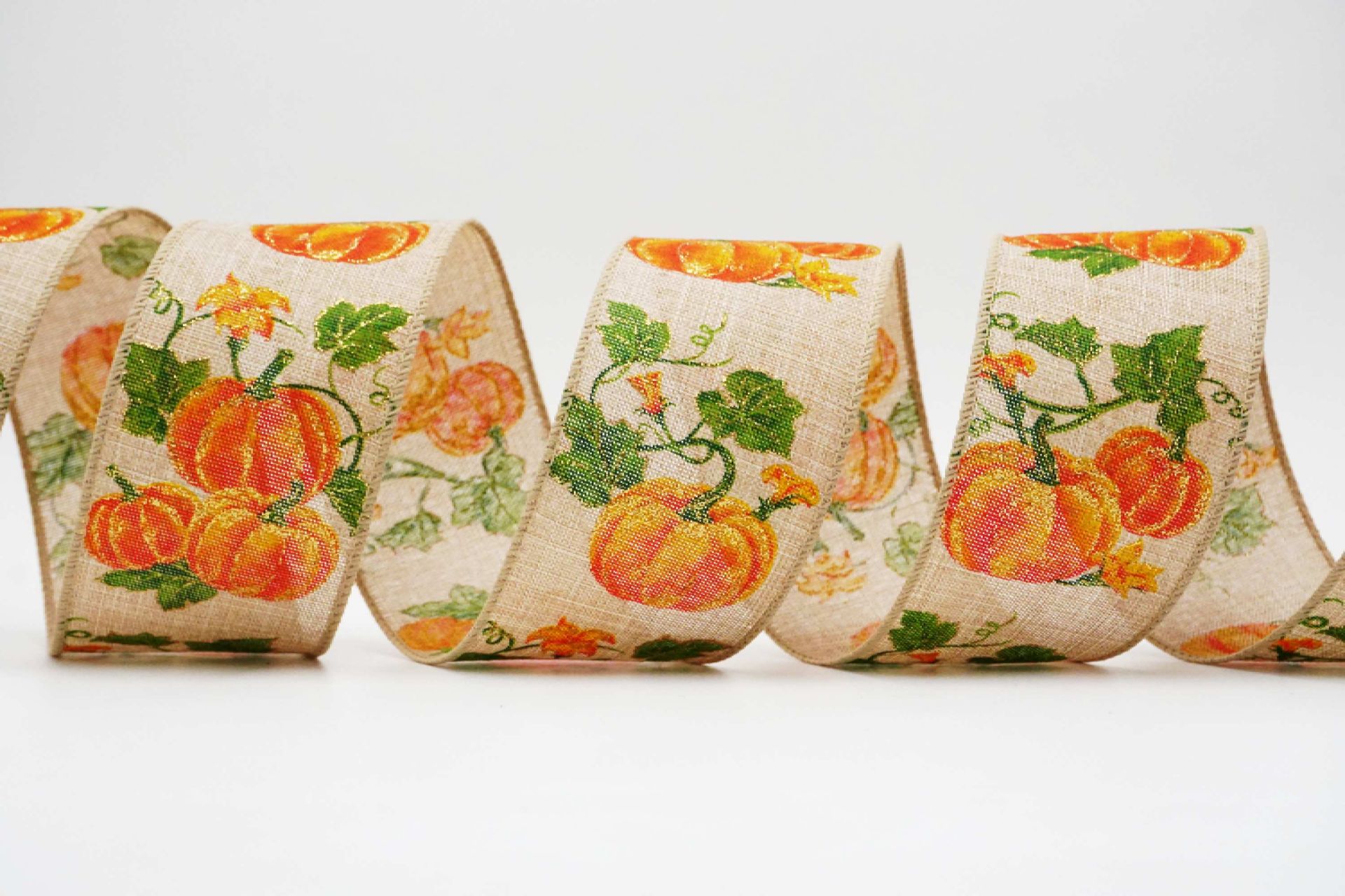 Лента с осенними тыквами